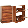 Shoe Rack Shoes Storage Cabinet Wooden Unit Stand Cupboard 2/3 Drawer Organiser