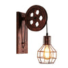 Loft Industrial Retro Wall Lamp Single Head Lifting Pulley Sconce Light Fixture