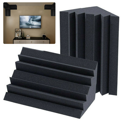 12pcs Bass Traps Sound Fix High Performance Studio Acoustic Foam Corner Cubes UK
