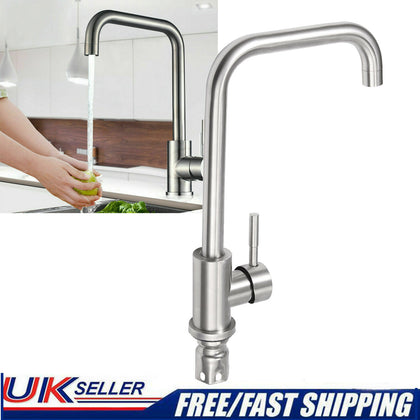 360° Swivel Spout Kitchen Sink Mixer Taps Black With Pull Out Bidet Spray Tap UK