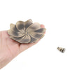 UK Alloy Incense Burner Sandalwood Sticks Holder Tray Plate Lotus For Stick Cone