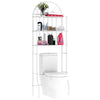 3-Tier Toilet Rack Bathroom Space Saver Metal Towel Storage Shelf Rail Organizer