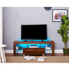 Modern 130cm TV Unit Stand Cabinet Sideboard 1 Drawer Storage RGB LED Lights