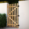 Outdoor Garden Picket Fence Gate Pine Wood Fencing Gate with Latch Screw Fitting