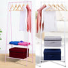 Heavy Duty Clothes Rail Rack Metal Storage Garment Shelf Hanging Display Stand