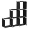 6-Cube Storage Rack Staircase Organiser DIY Storage Shelf Bookcase Shelving Unit