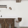2pcs Bar Stools Faux Leather Kitchen Breakfast Barstools Dark Brown Lift Swivel