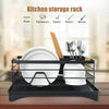 1 Tier Large Dish Drainer Rack Kitchen Draining Cutlery Holder+Chopstick Holder