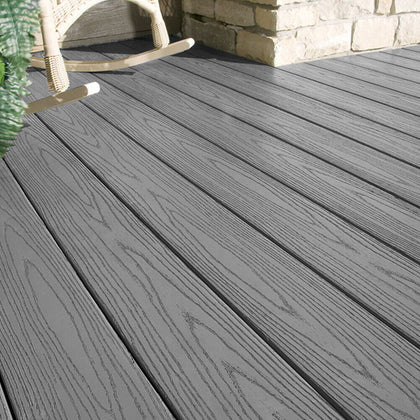 Composite WPC Decking Boards Outdoor Garden Patio Wood Effect Plastic Decking