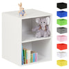 Hartleys White 2 Cube Childrens Bedroom Storage Shelf Boys Girls Bedside Table