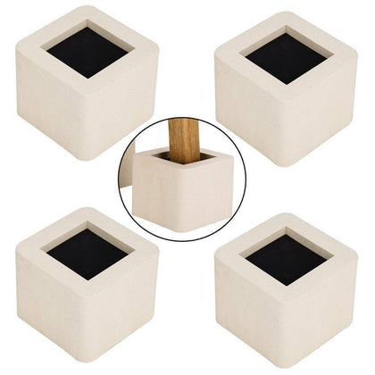 4Pcs 3-Inch Sofa Furniture Raisers Heavy Duty Bed Leg Risers Table Chair