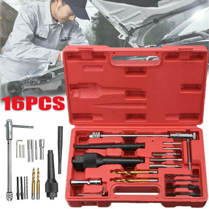 16PCS Glow Plug Removal Remover Tool 8mm 10mm For Damaged Extractor Tool Kit