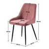 Dining Chair Pink Velvet Chairs Metal Legs Kitchen Home Kitchen Dinning Room