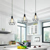 Industrial Geometric Ceiling Pendant Light Easy Fit Metal Cage Pendant Fixture