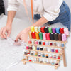 Wooden Thread Rack 60 Spools Holder Stand Sewing Embroidery Spool Cone Organizer
