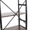 Tall Bookshelf Ladder Shelf Bookcase Industrial Storage Display Shelving Stand