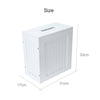 White Crisp Small Toilet Cleaning Product Storage Tidy Box Unit Bathroom