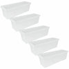 Wham Plastic Storage Shelf Box Stackable Containers Clear With Secure Clip Lid