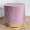 Velvet Pouffe Footstool Dressing Table Chair Padded Make-Up Stools Kids Seats UK