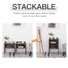 Rustic Bedside Cabinet Set of 2 Vintage Industrial Side end Tables Metal Legs