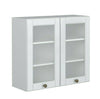 White Gloss Kitchen Glass Door Unit Wall Cabinet 80cm 800 Cupboard Shaker Antila