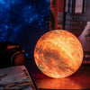16 Colors LED USB Star Galaxy Moon Lamp w/ Stand Remote 3D Bedroom Night Light