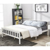 4ft6 Standard Double Bed Frame Solid Wood Pine with Slats Fit Mattress 190x135cm