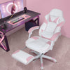 Pink Racing Gaming Chair Massage Ergonomic Computer Desk Recliner with Footrest