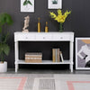 Slim Console Table White with Drawers Sideboard TV Stand Unit Narrow Hallway
