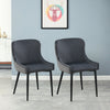2X Velvet Dining Chairs Diamond Seat Padded Kitchen Dining room Chairs CLIPOP