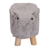 Padded Cow Shape Stool Cute Chidrens Kids Decoration Footrest Wood Frame Legs UK