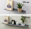 Set of 2 Shelf 48cm/80cmWide Photo Wall Mounted Floating Shelves Decoration