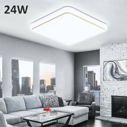 24W LED Lamp Square Panel Down Lights Living Room Wall Bedroom Ceiling Light