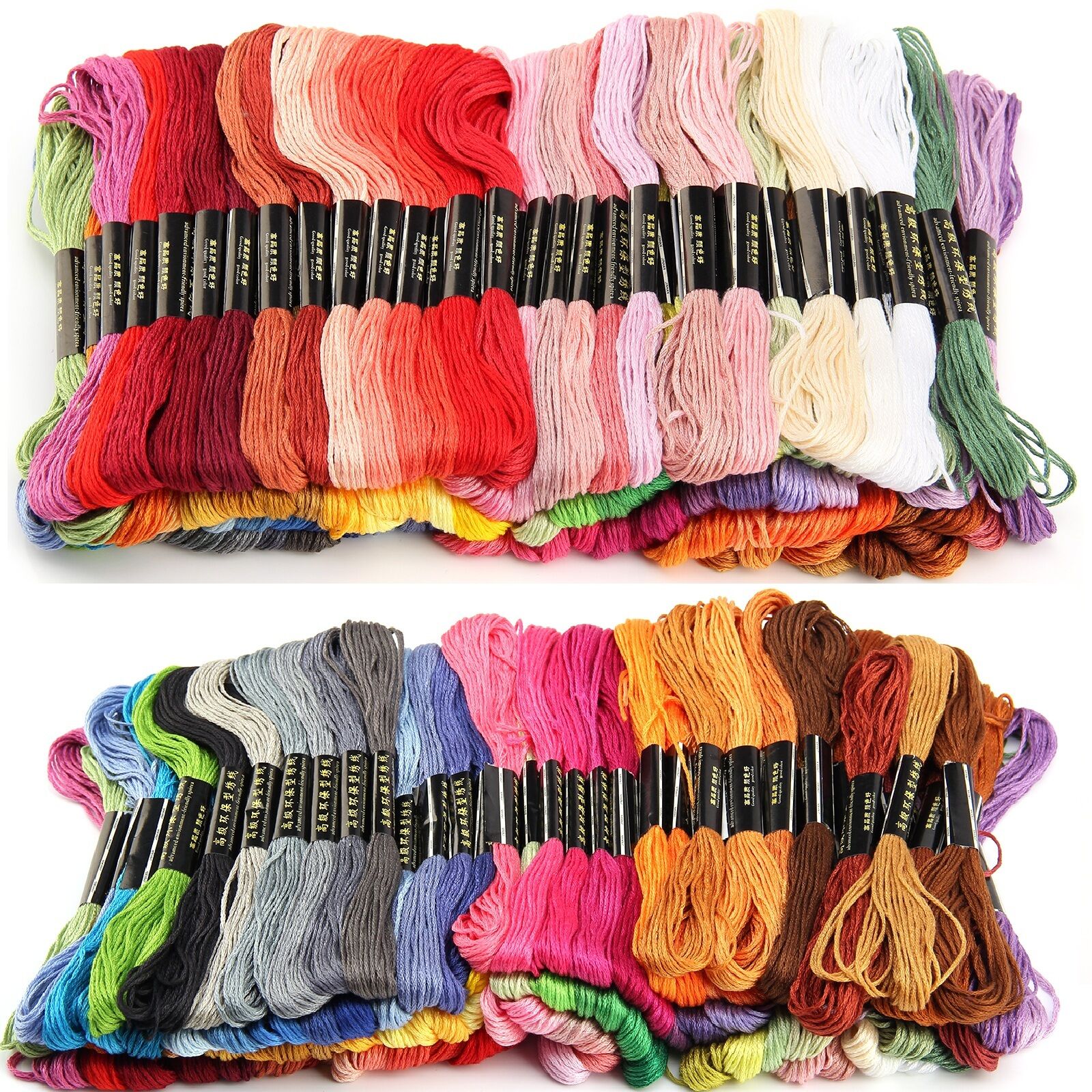 Mixed Sewing Thread 100 Mixed Different Colours Embroidery Thread Cross Stitch Kit Cotton ...