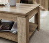 Modern Coffee Table with Storage Shelf Magazine Rack Living Room Furniture