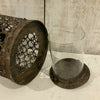 Bird Metal Lantern Hurricane French Country Moroccan Garden Candle Rustic Holder