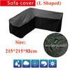 Waterproof Garden Rattan Corner Furniture Cover Outdoor Sofa Protect L Shape UK