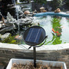 2W 190L/H Garden Solar Water Feature Fountain Pump Panel Kit Pool Pond Aquarium