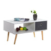 Modern Coffee Table End Table TV Unit with Drawer Lounge Living Room Furniture