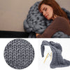 Luxury Chunky Warm Knitted Thick Blanket Hands Bulky Knit Throw Sofa Bed Cover