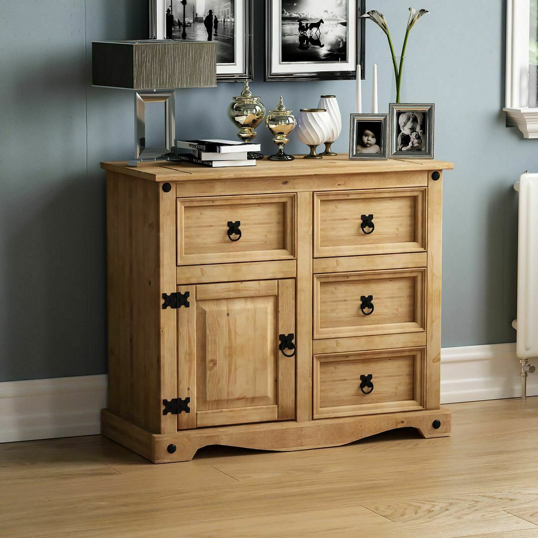 Corona Solid Pine Mexican Living Bedroom Dining Room Waxed Furniture Drawers