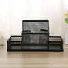 Cube Mesh Style Pen Pencil Ruler Holder Desk Stationery Storage Organizer Black