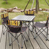 Camping Table 4 Chairs Set Foldable Outdoor Garden BBQ Dining Furniture Portable