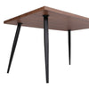 Industrial Dining Table Kitchen Dinner Table Desk with Black Oblique Metal Legs