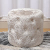 Velvet Round Footstools Vanity Stool Dressing Table Stool Living Room Decor