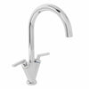 Modern Kitchen Sink Mixer Taps Swivel Spout Single Handle Tap Mono Chrome Faucet