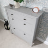 Grey Shoe Cabinet Storage Wooden