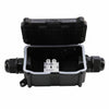 2/3 Way Outdoor Waterproof IP66 Underground Cable Connectors Junction Box Black