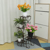 4 Tier Layer Flower Plant Pot Stand Display Shelf Home Garden Outdoor Decor Rack