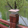 LED Solar Powered Fence Lights Outdoor Garden Landscape Deck Lamp Cold White UK